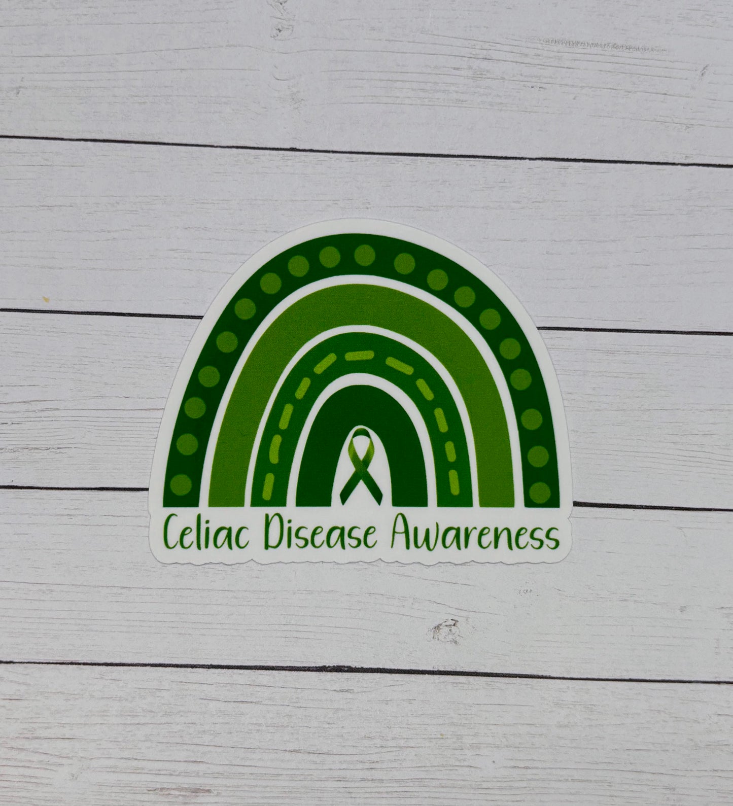 Celiac Disease Awareness Rainbow Sticker