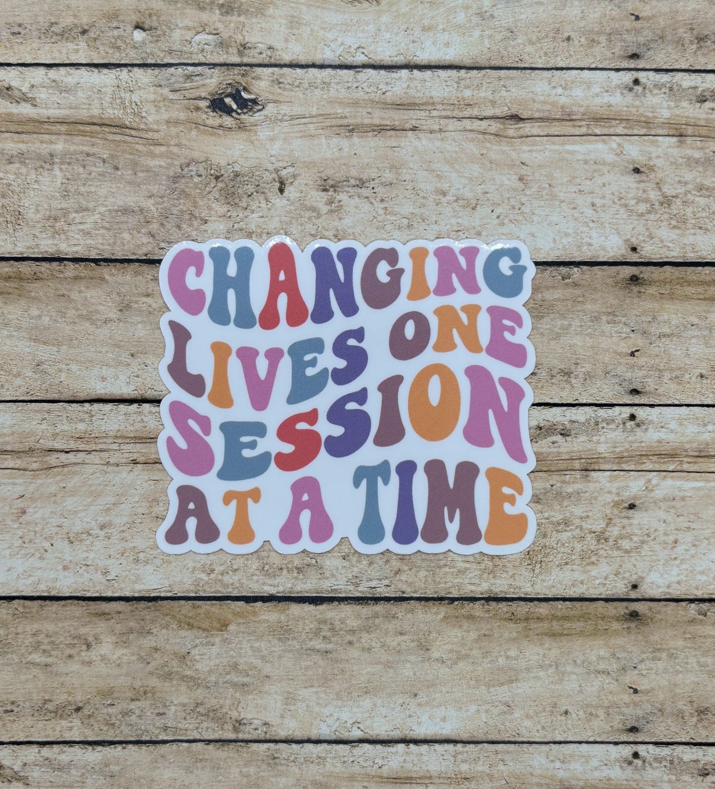 Changing Lives One Session at a Time Sticker