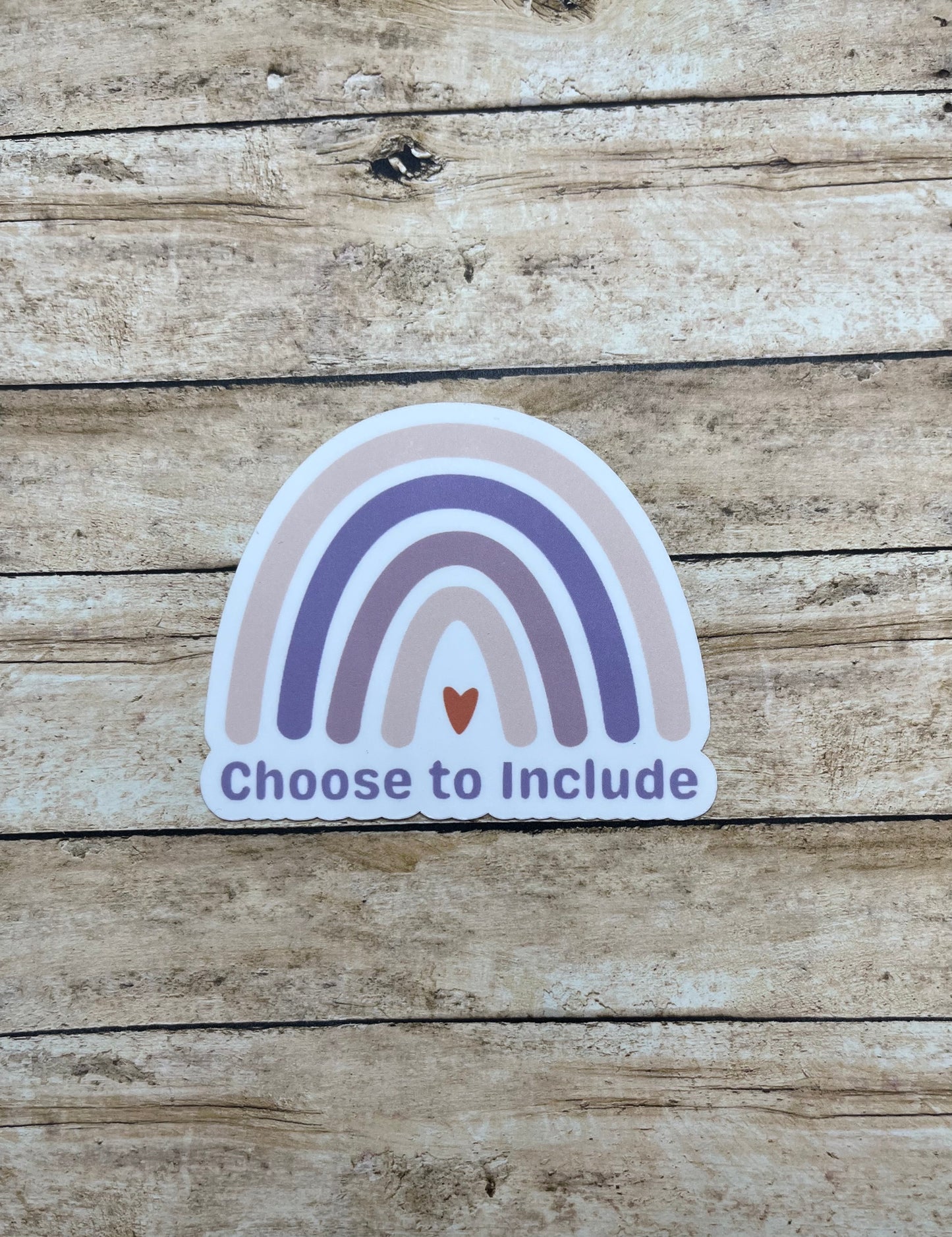 Choose to Include Boho Rainbow Sticker