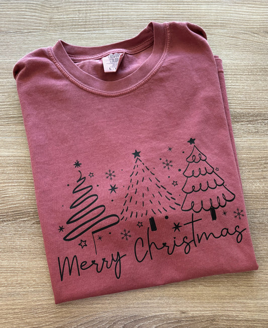 Merry Christmas Trees Apparel