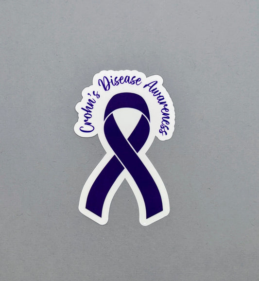 Crohn's Disease Awareness Ribbon Sticker