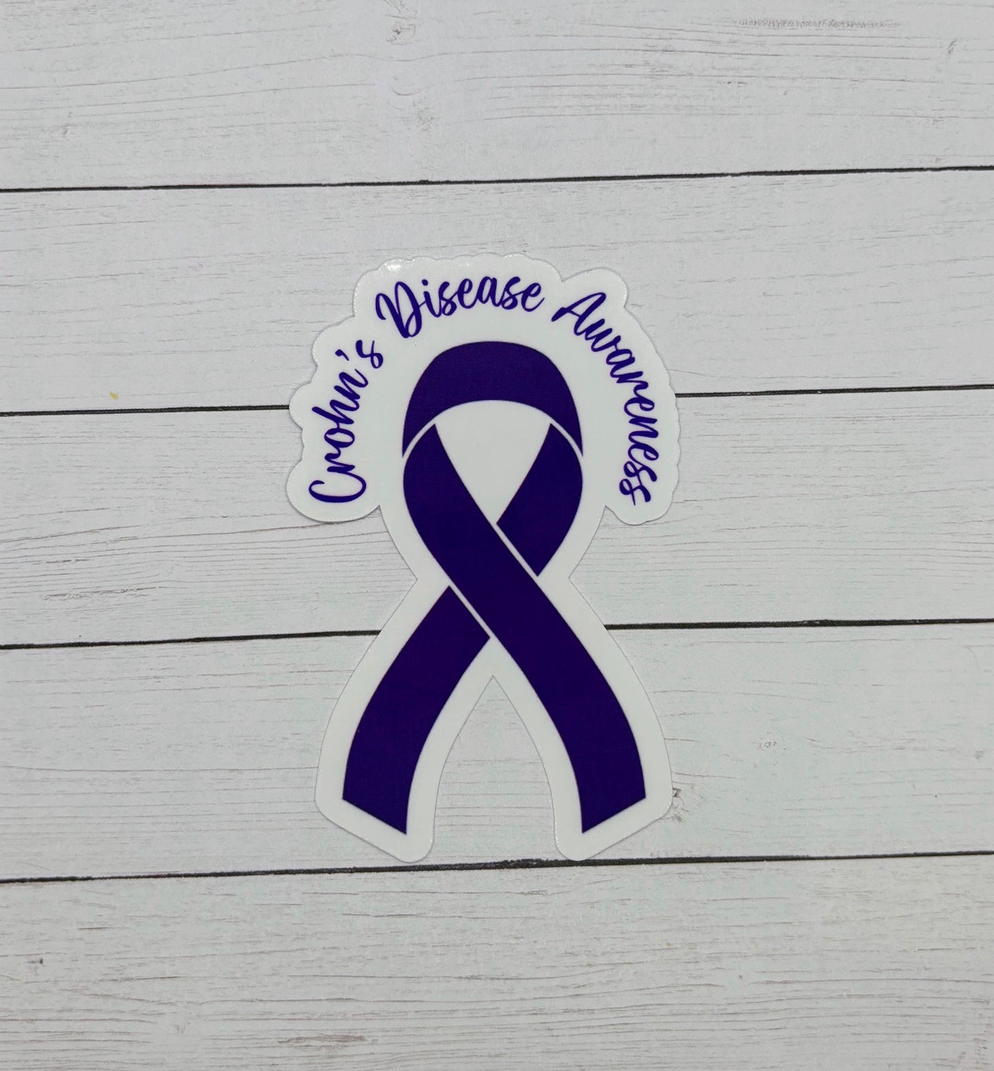 Crohn's Disease Awareness Ribbon Sticker