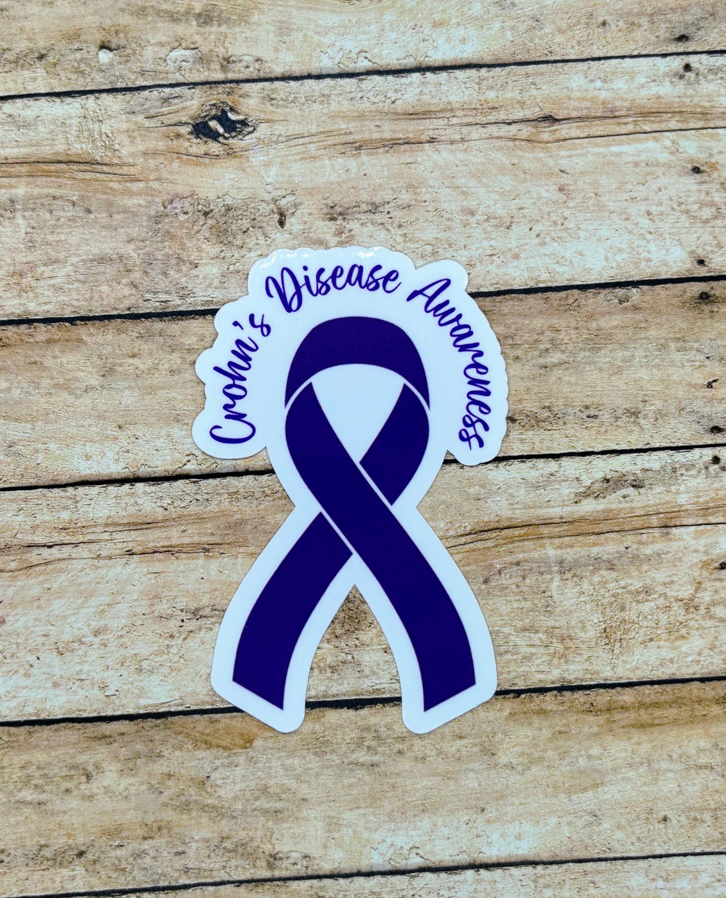 Crohn's Disease Awareness Ribbon Sticker