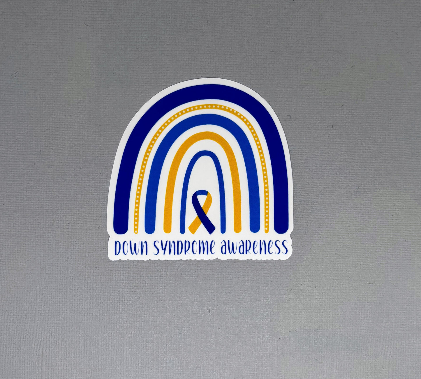 Down Syndrome Awareness Rainbow Sticker