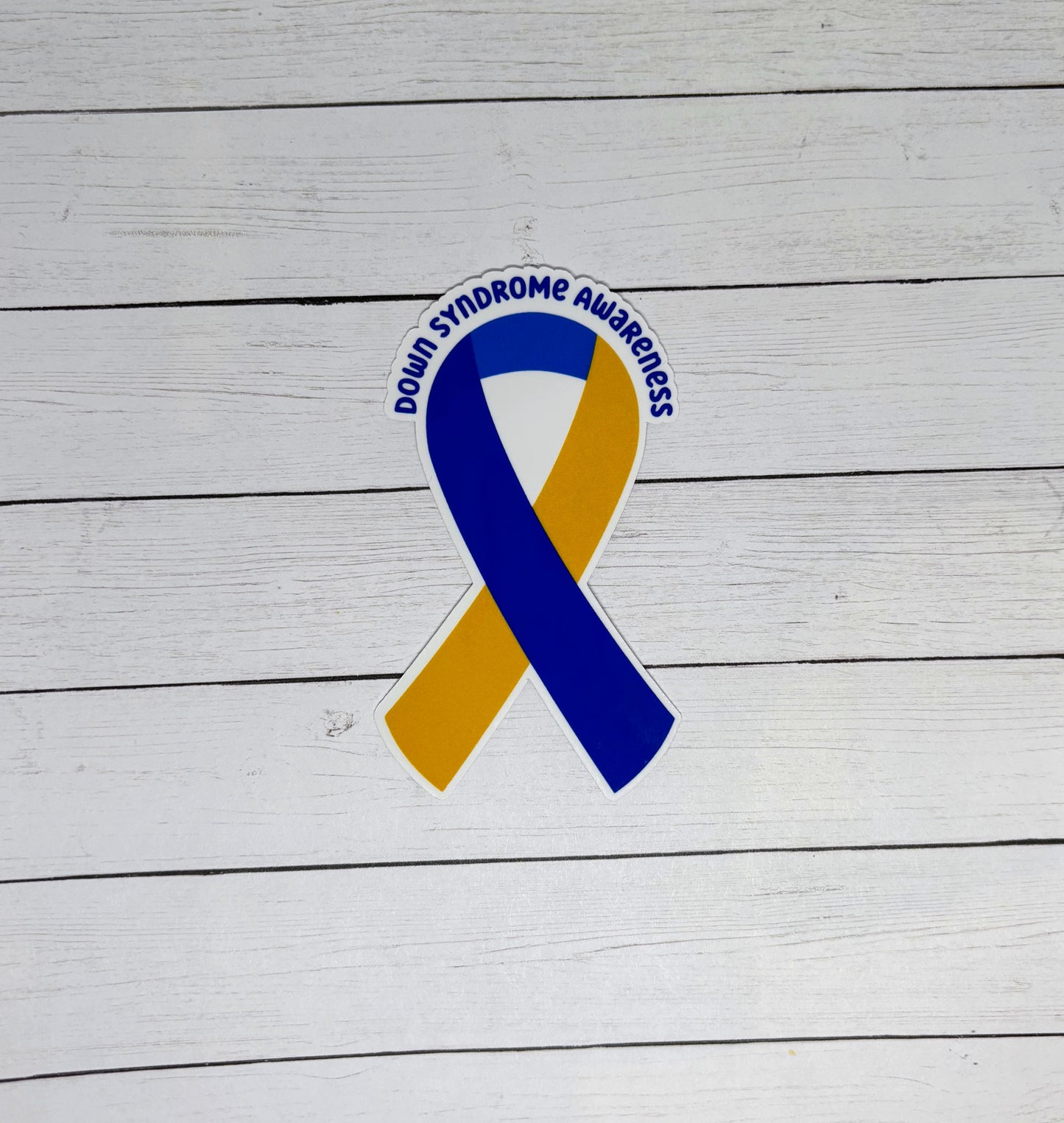 Down Syndrome Awareness Ribbon Sticker