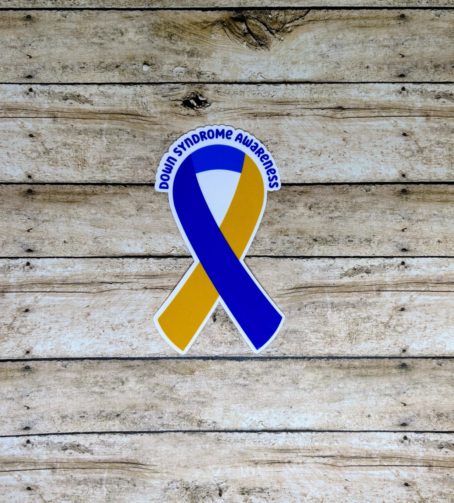 Down Syndrome Awareness Ribbon Sticker