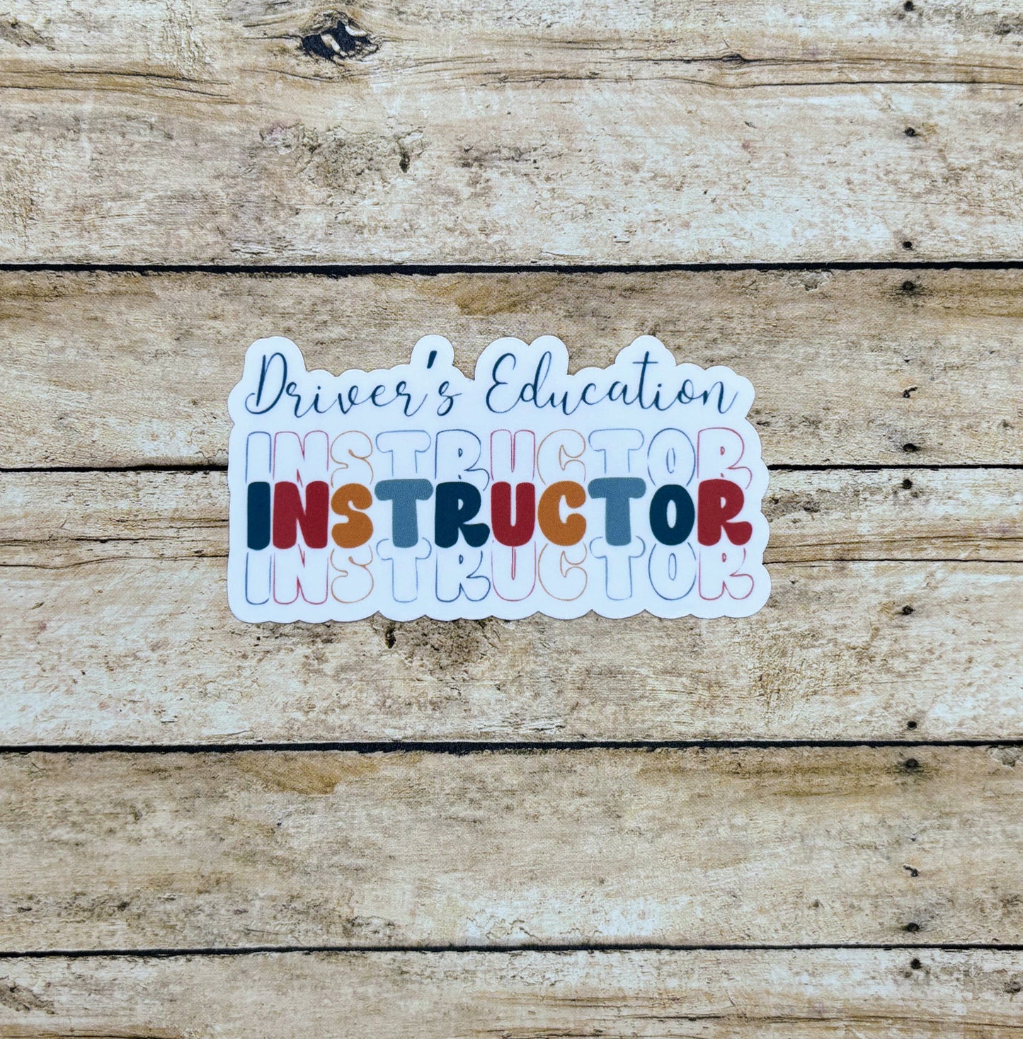 Driver's Education Instructor Sticker