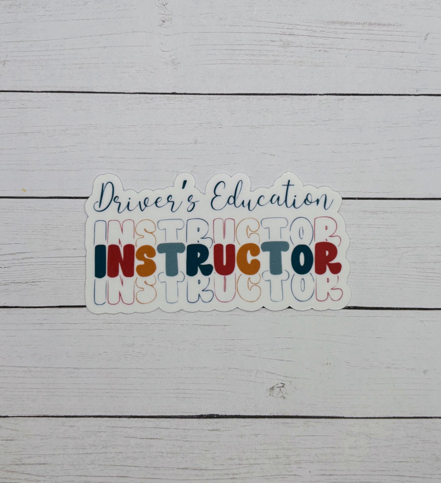 Driver's Education Instructor Sticker