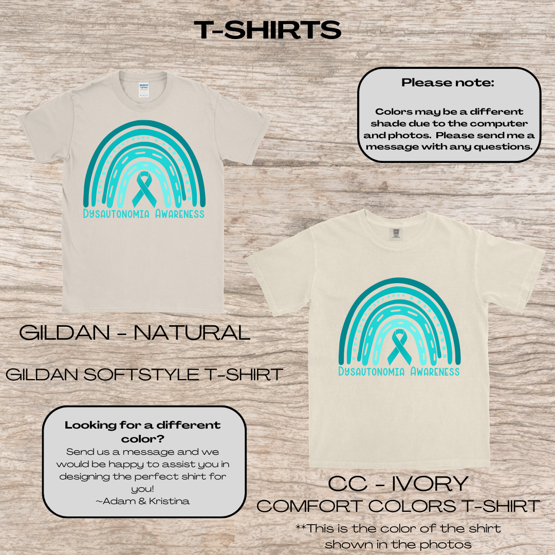 Dysautonomia Awareness Rainbow T-Shirt