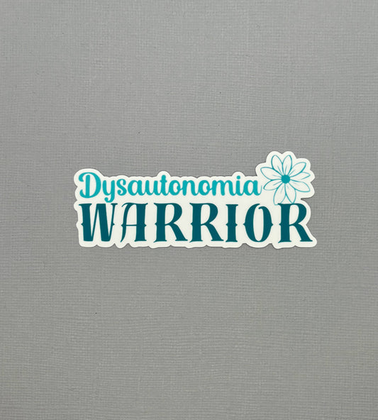 Dysautonomia Warrior Flower Sticker