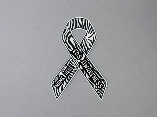 EDS Awareness Custom Ribbon Sticker