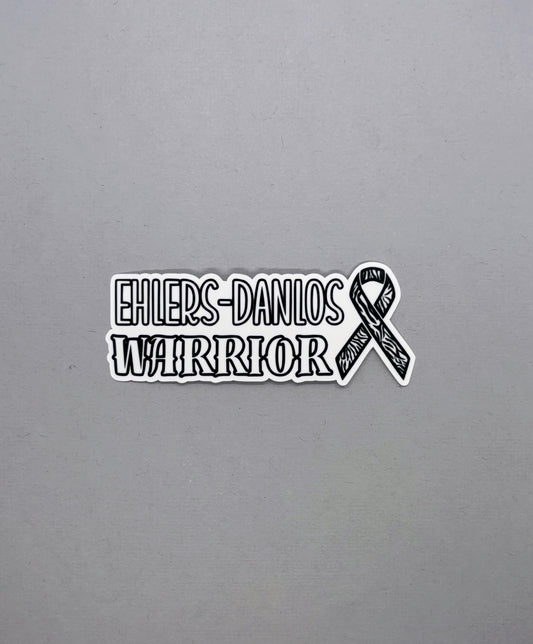 Ehlers–Danlos Syndrome Warrior Ribbon Sticker