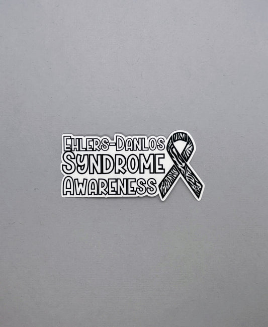Ehlers–Danlos Syndrome Awareness with Ribbon Sticker