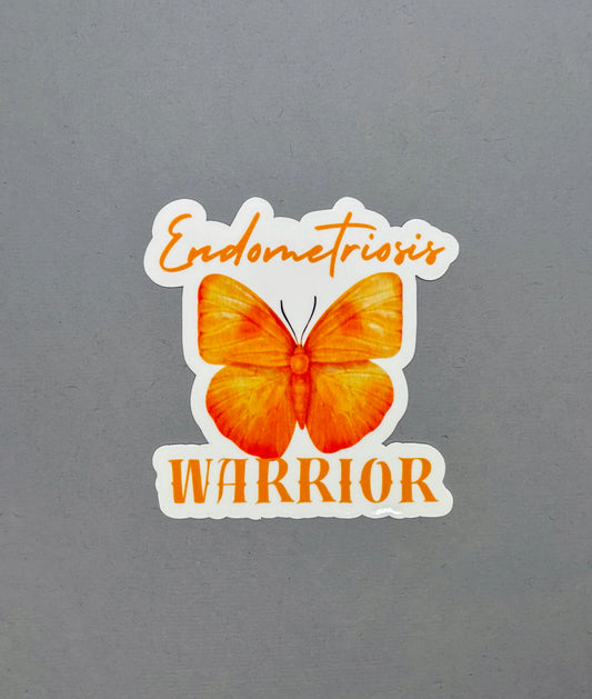 Endometriosis Warrior Butterfly Sticker