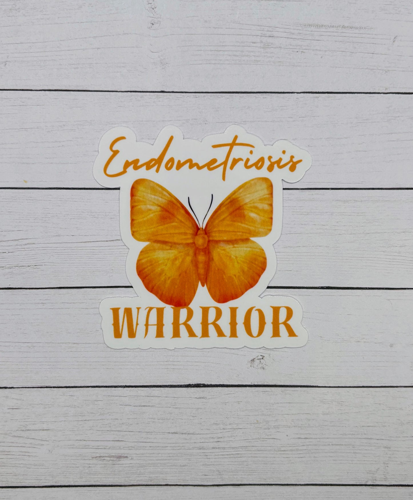 Endometriosis Warrior Butterfly Sticker