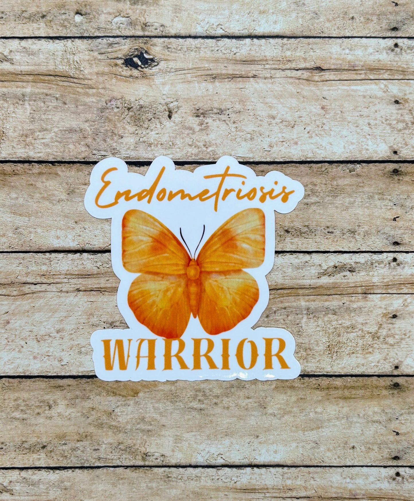 Endometriosis Warrior Butterfly Sticker