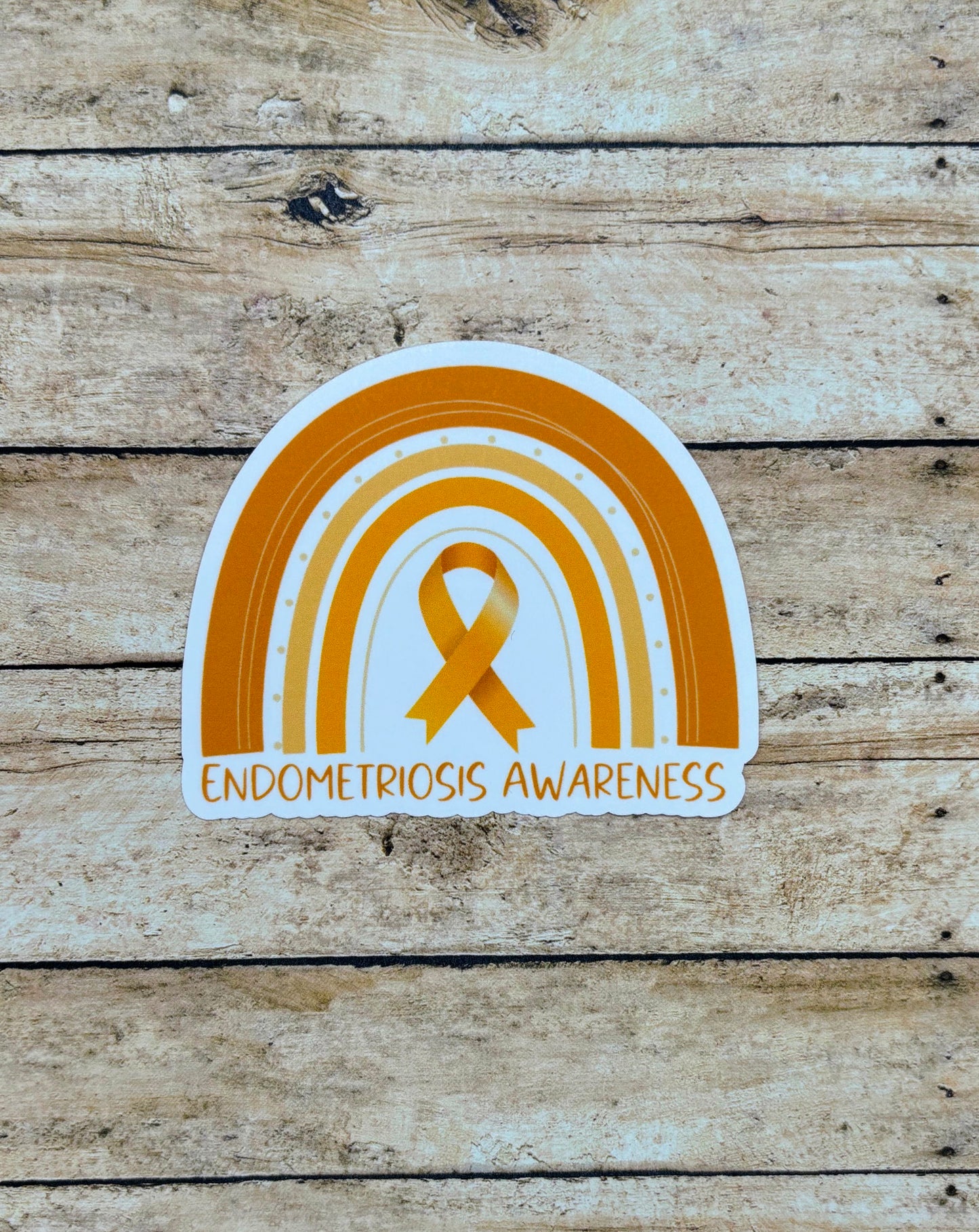 Endometriosis Awareness Rainbow Sticker