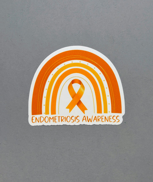 Endometriosis Awareness Rainbow Sticker