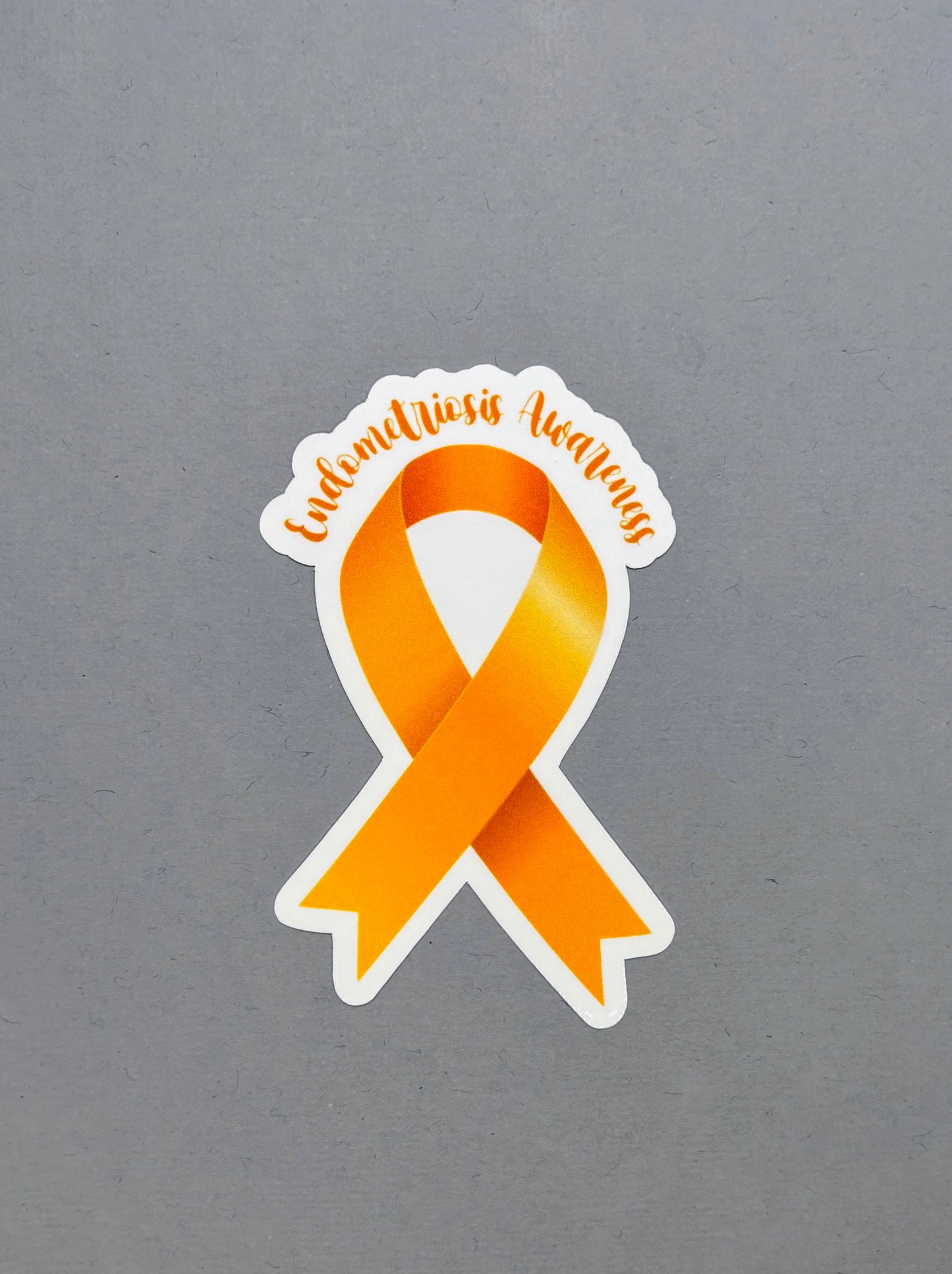 Endometriosis Awareness Ribbon Sticker