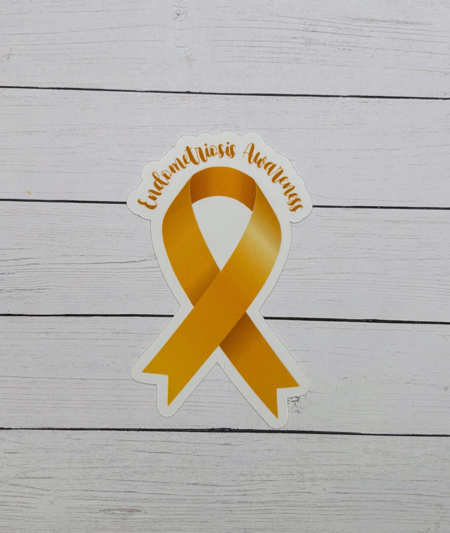 Endometriosis Awareness Ribbon Sticker