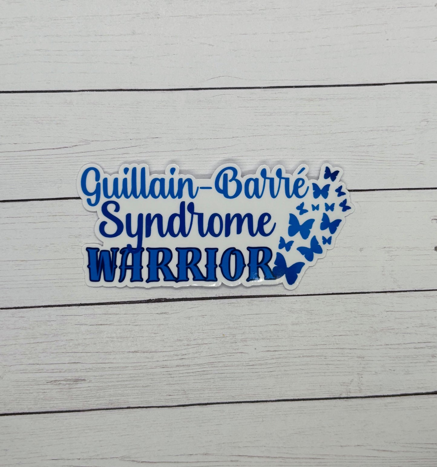 Guillain-Barre Syndrome Warrior Butterflies Sticker