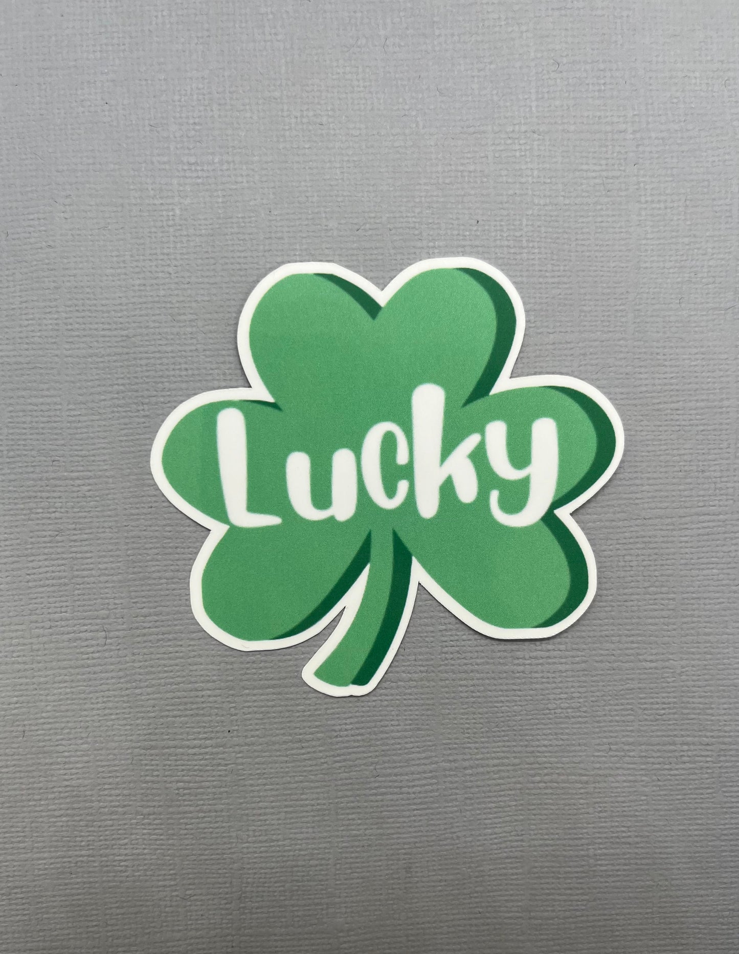 Lucky Green Shamrock Sticker