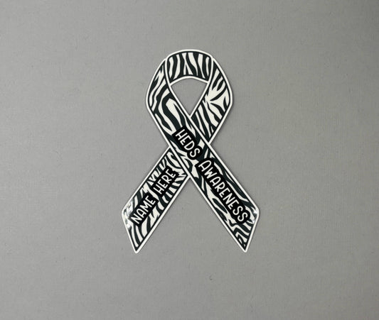 hEDS Awareness Custom Ribbon Sticker