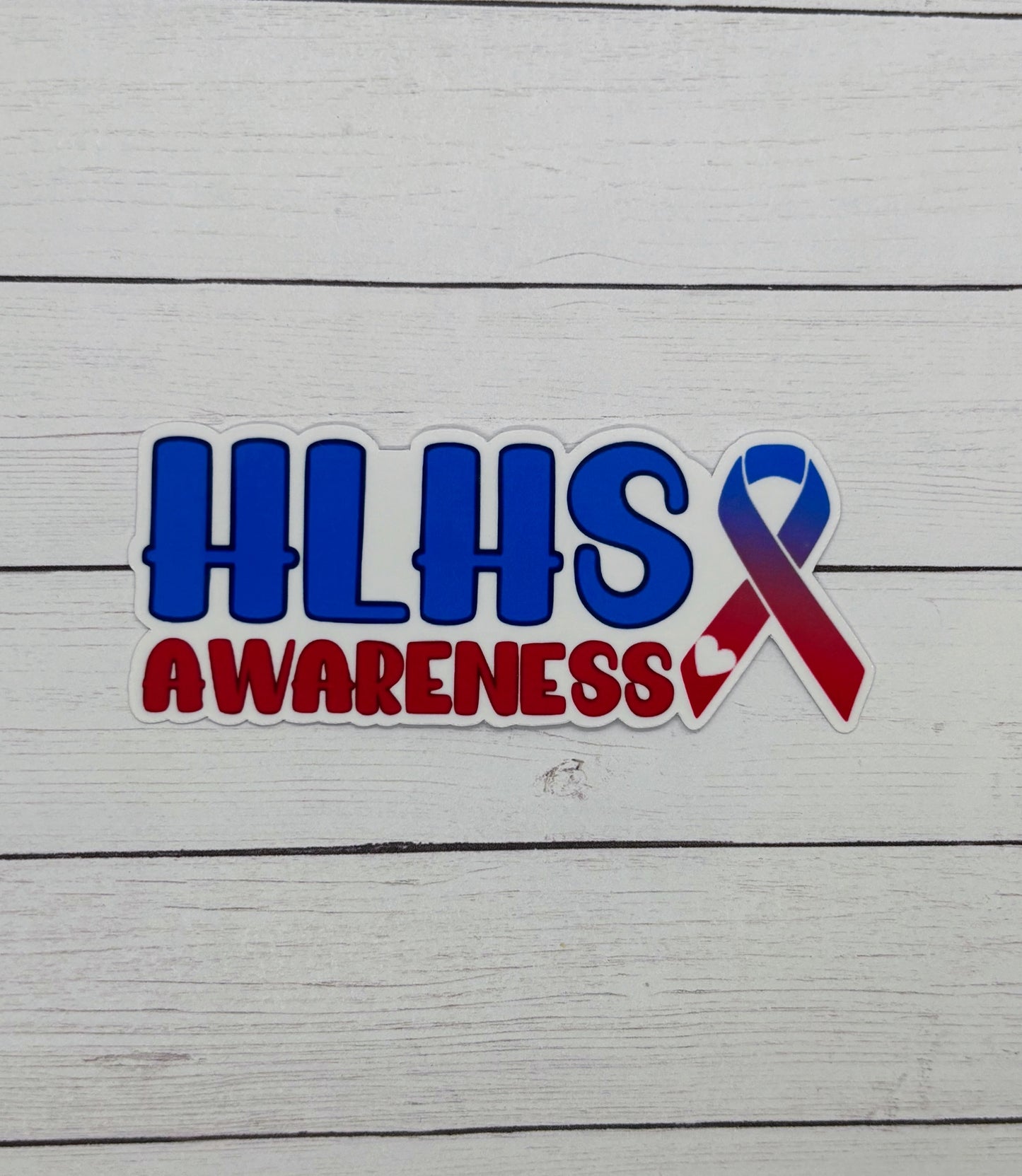 HLHS Awareness with Ribbon Sticker