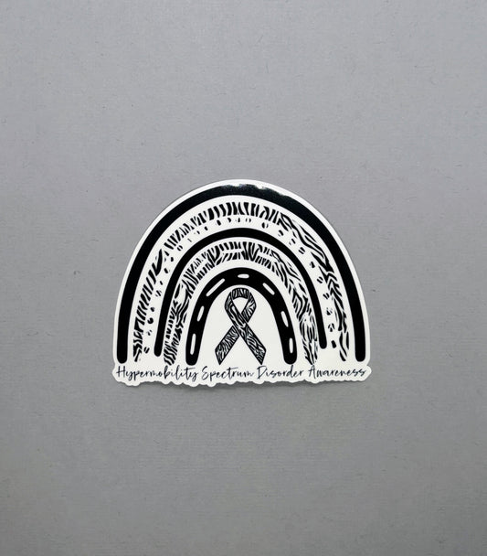 Hypermobility Spectrum Disorder Awareness Rainbow Sticker