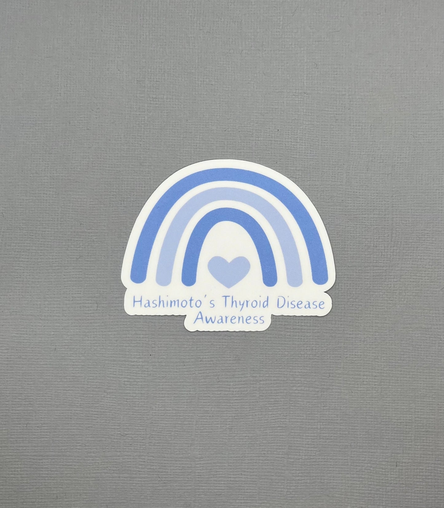 Hashimoto Thyroid Disease Blue Rainbow Sticker