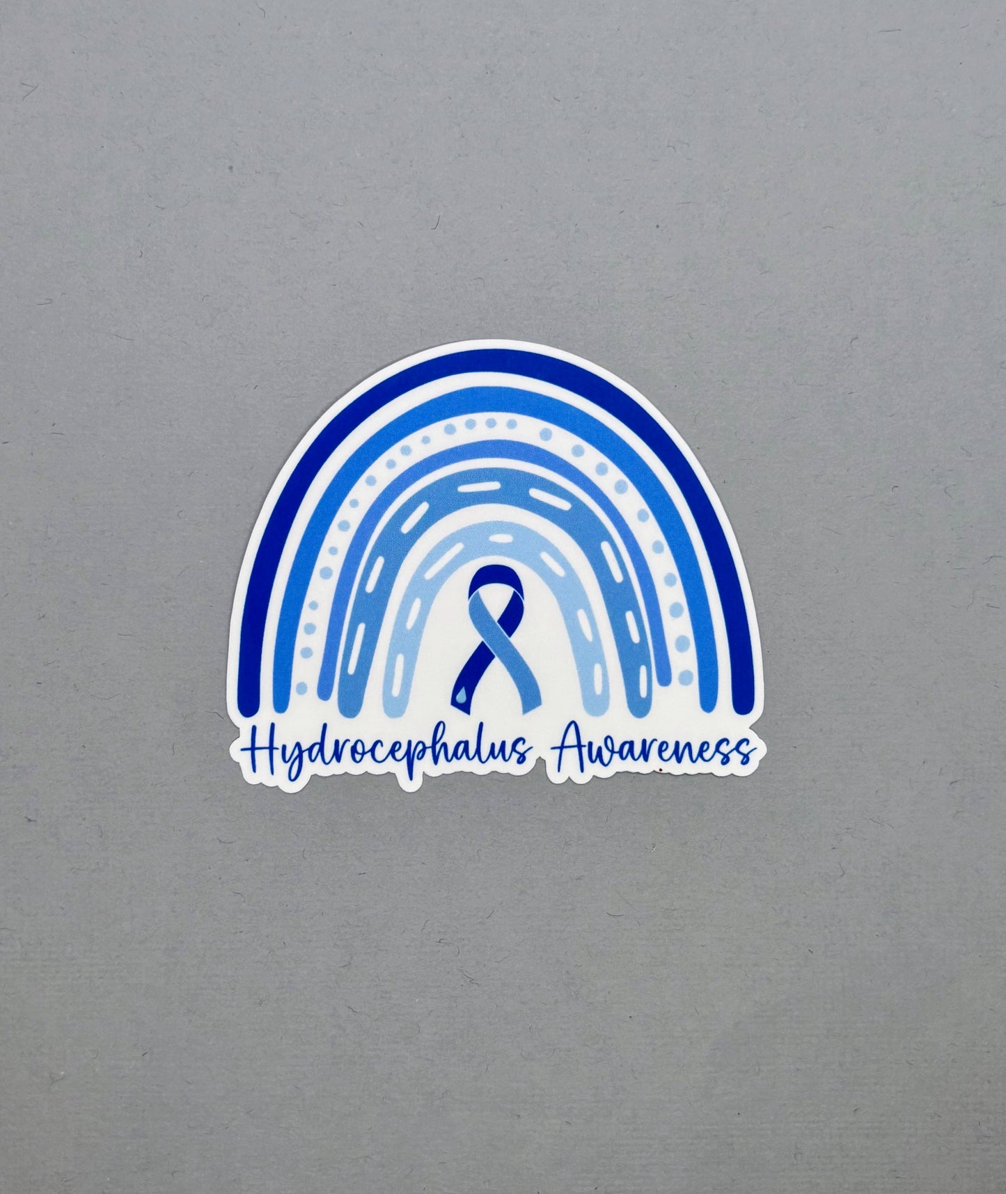 Hydrocephalus Awareness Rainbow Sticker