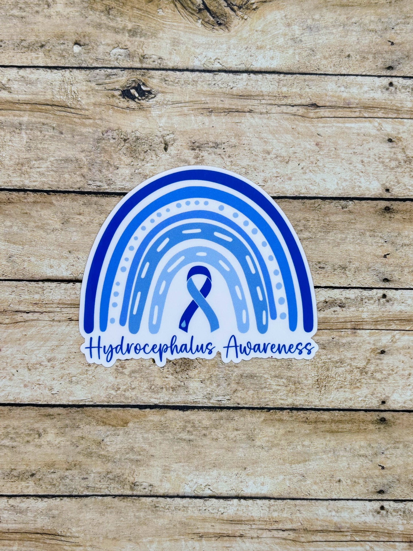 Hydrocephalus Awareness Rainbow Sticker