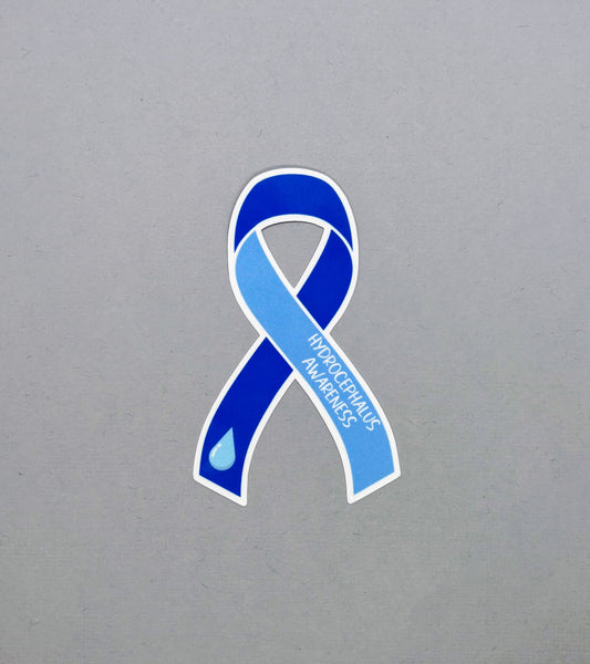 Hydrocephalus Awareness Ribbon Sticker