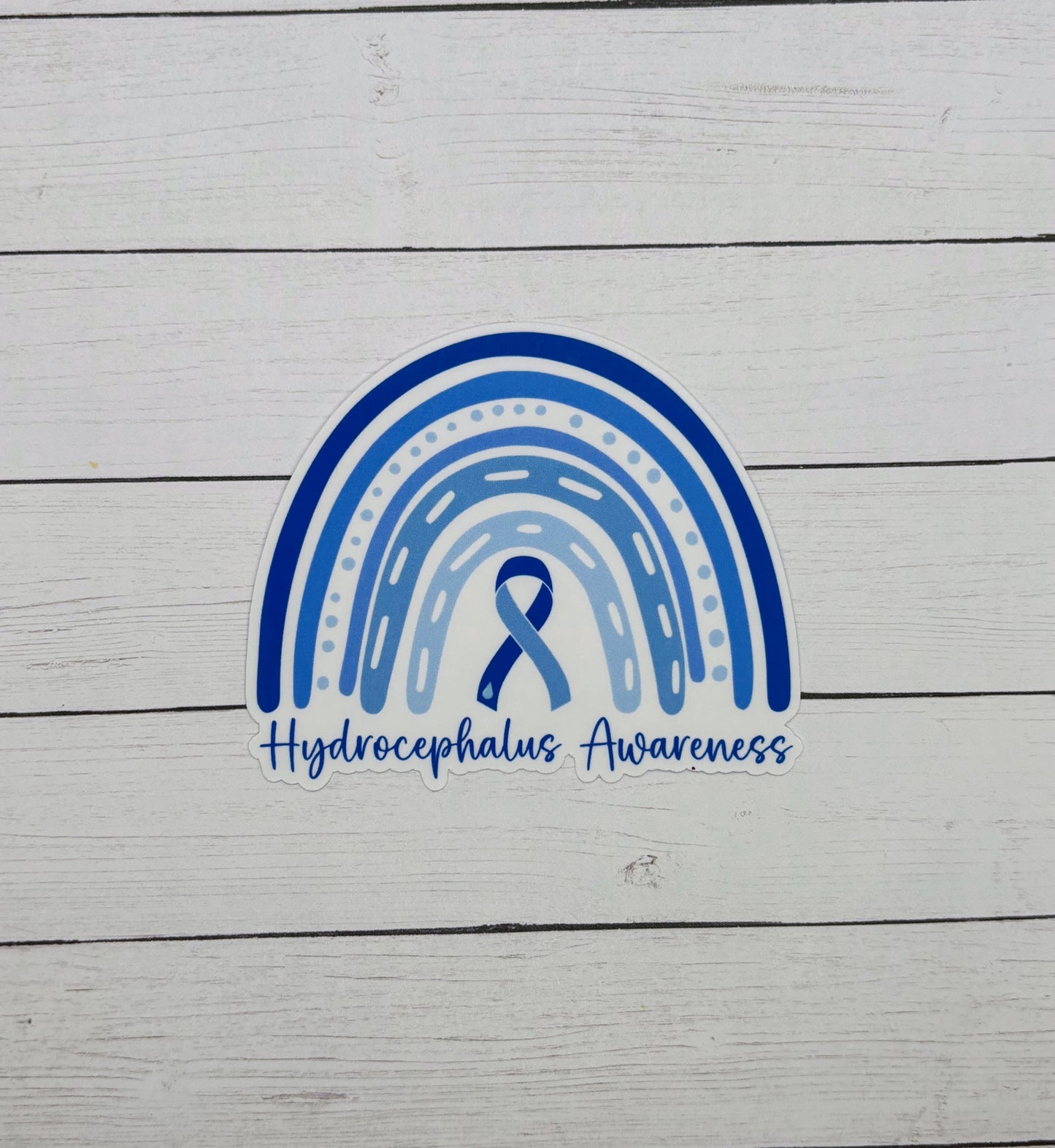 Hydrocephalus Awareness Rainbow Sticker