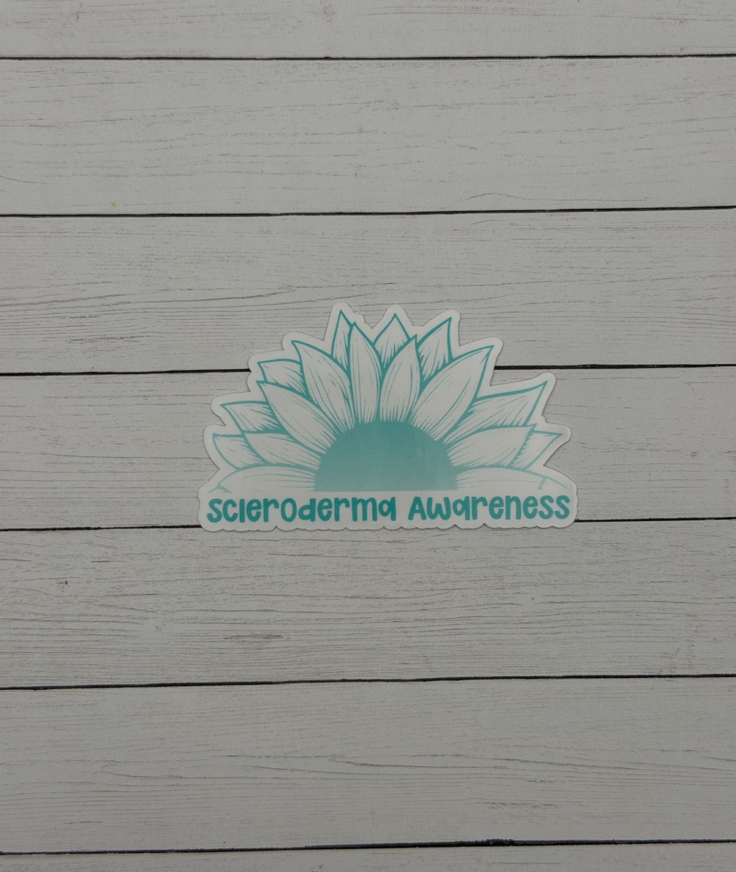 Scleroderma Awareness Sunflower Sticker or Magnet