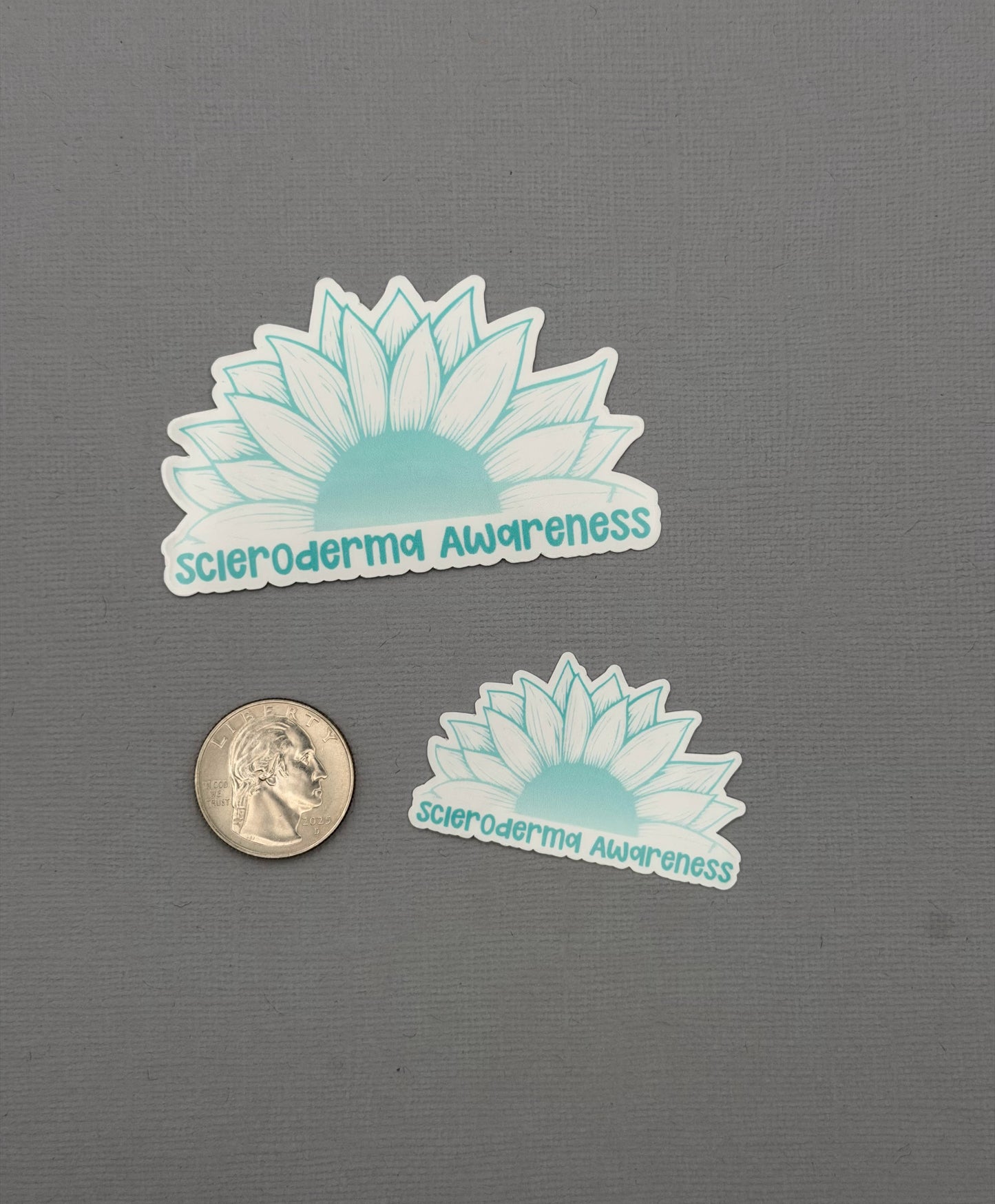 Scleroderma Awareness Sunflower Sticker or Magnet