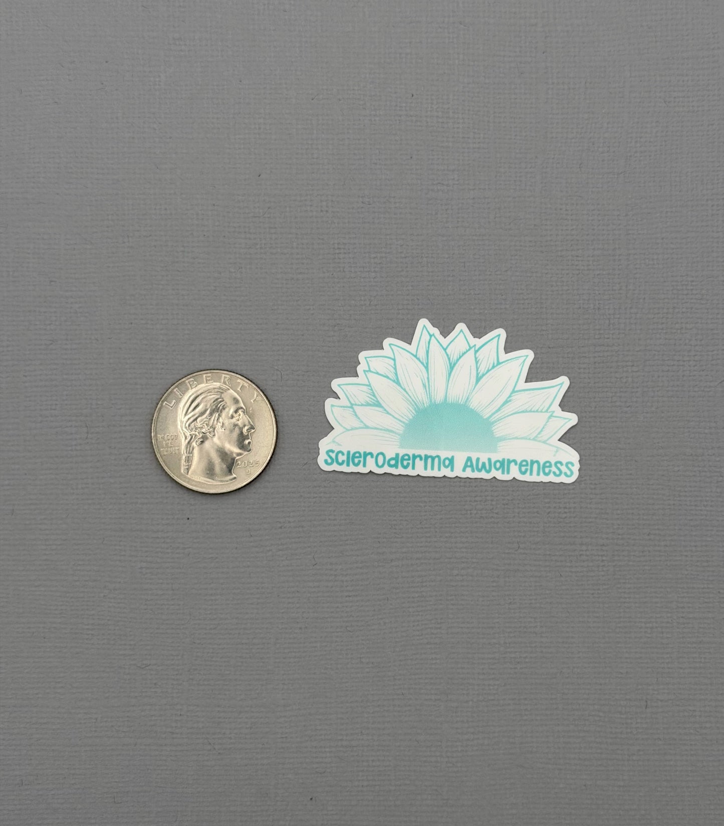 Scleroderma Awareness Sunflower Sticker or Magnet