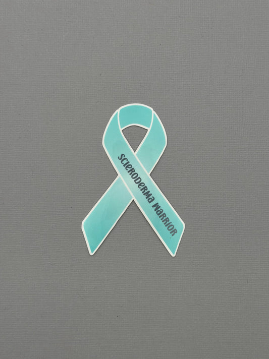 Scleroderma Warrior Ribbon Sticker or Magnet