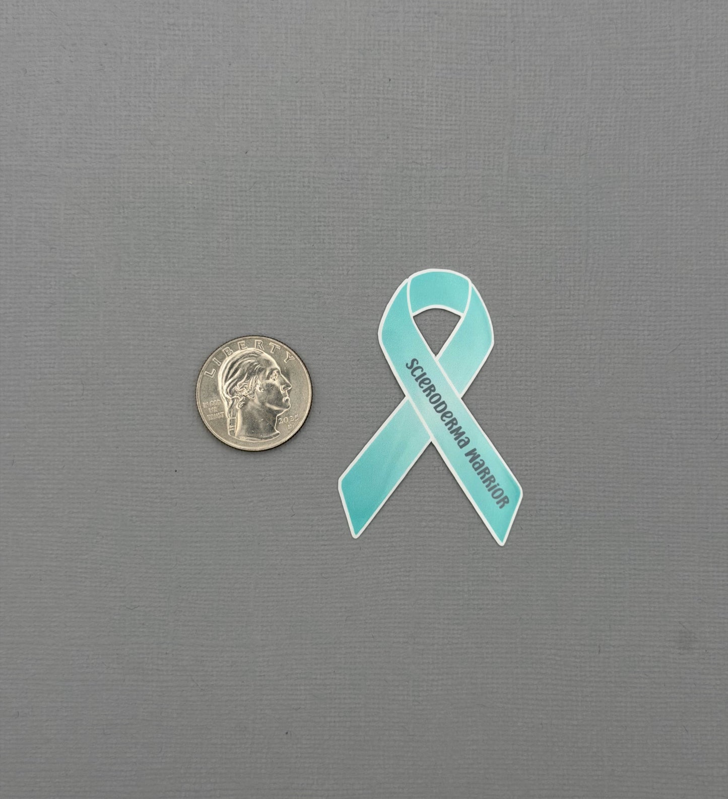 Scleroderma Warrior Ribbon Sticker or Magnet