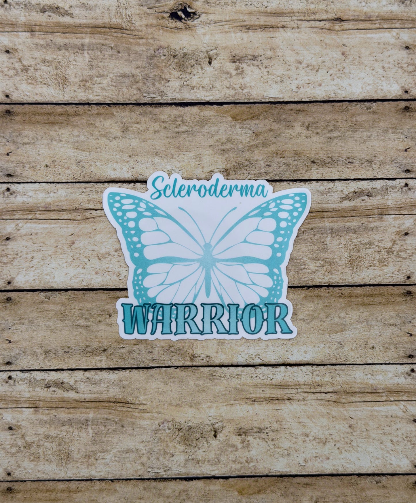 Scleroderma Warrior Butterfly Sticker or Magnet