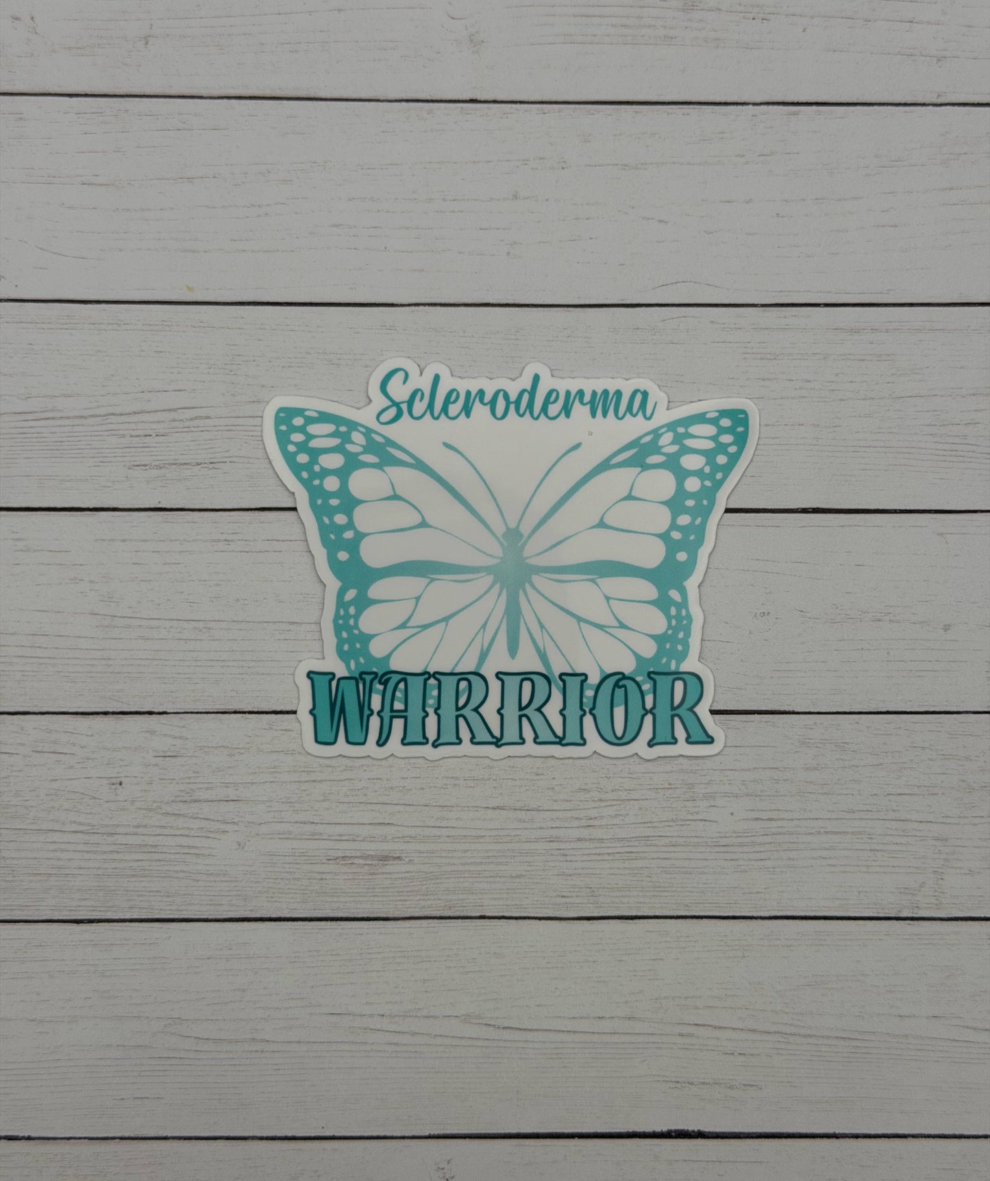 Scleroderma Warrior Butterfly Sticker or Magnet