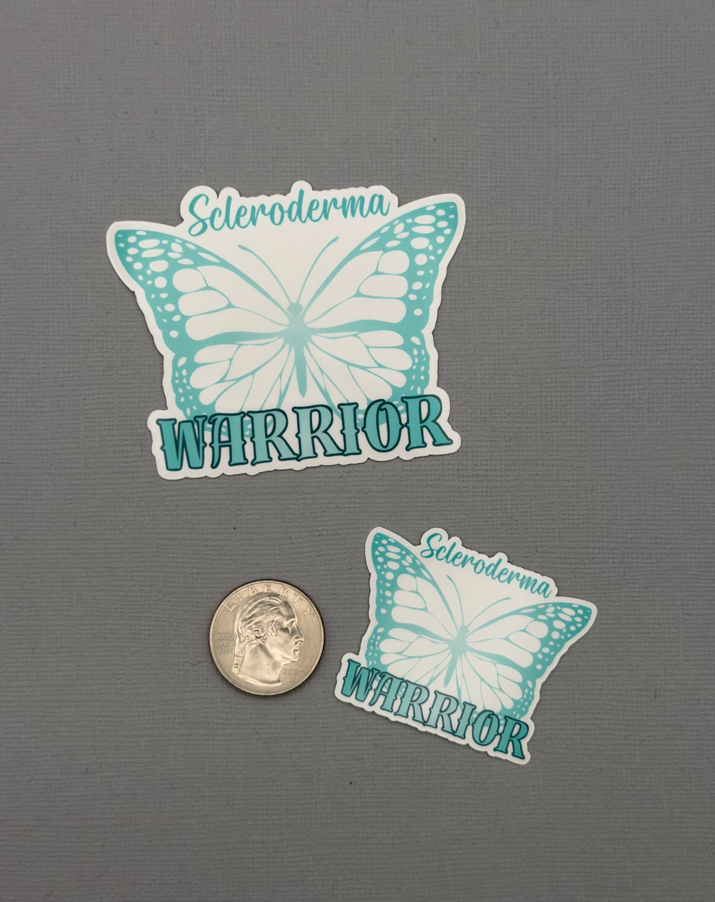 Scleroderma Warrior Butterfly Sticker or Magnet