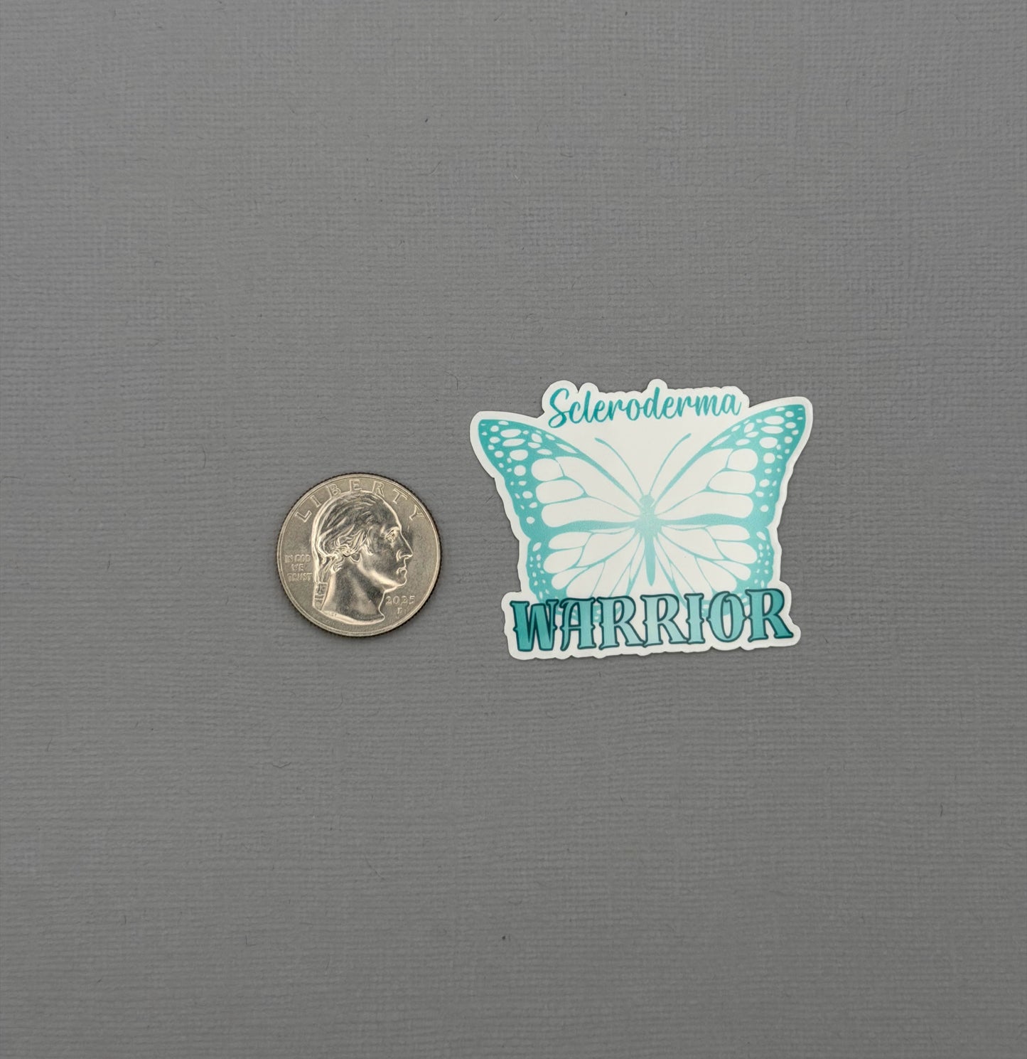 Scleroderma Warrior Butterfly Sticker or Magnet