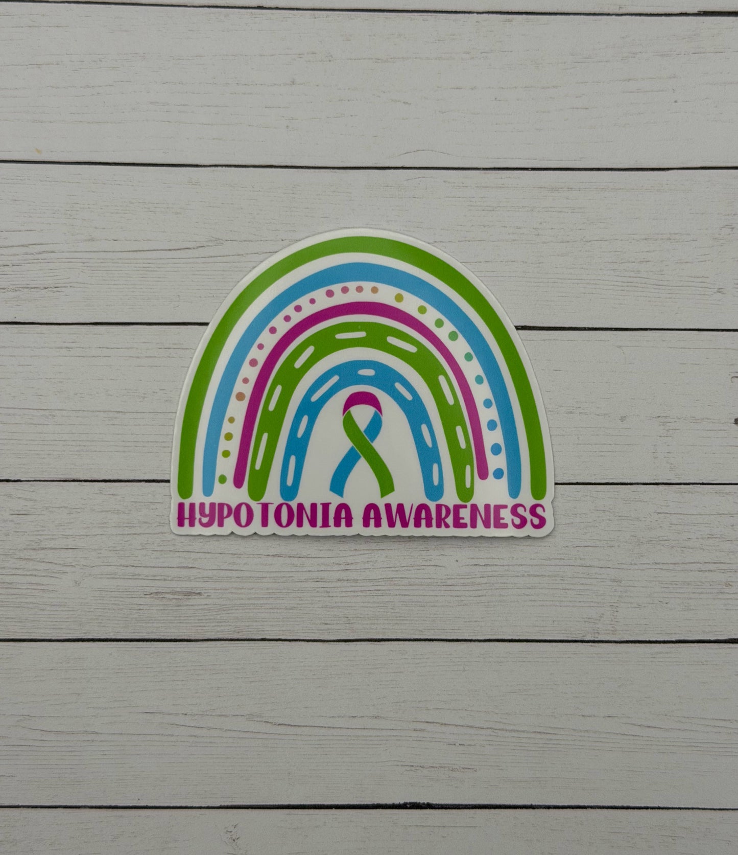 Hypotonia Awareness Rainbow Sticker