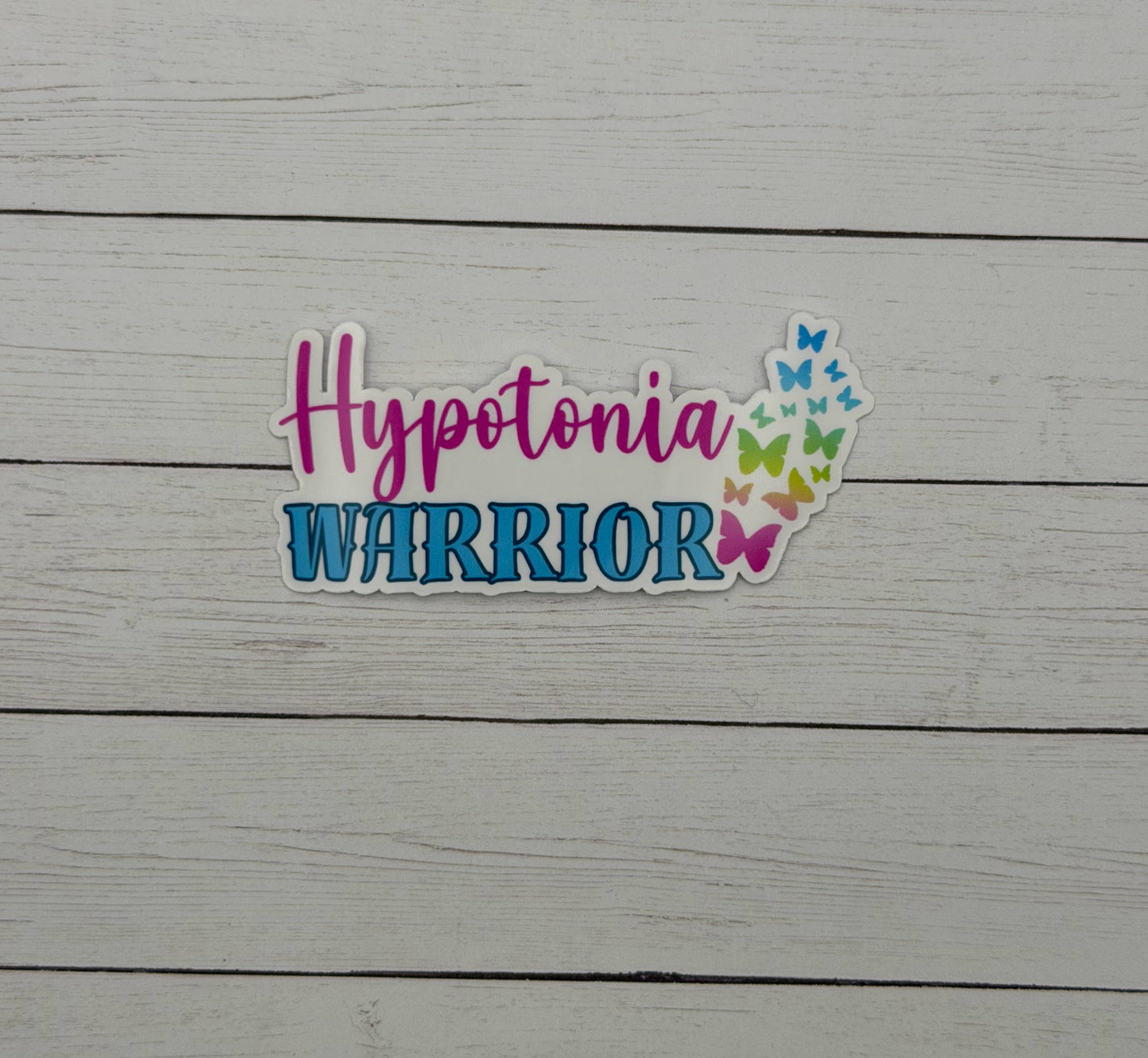 Hypotonia Warrior Butterflies Sticker