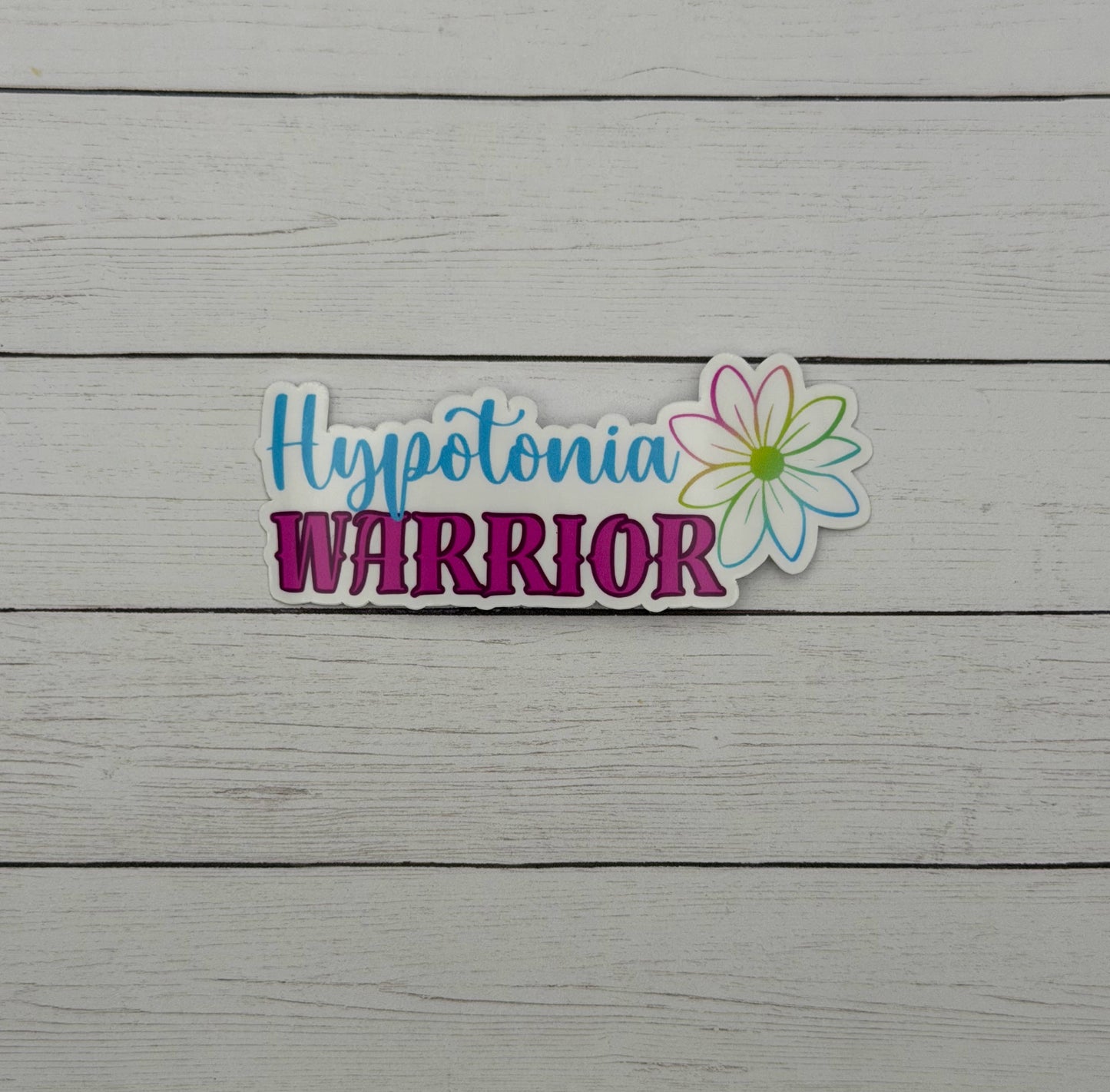 Hypotonia Warrior Flower Sticker