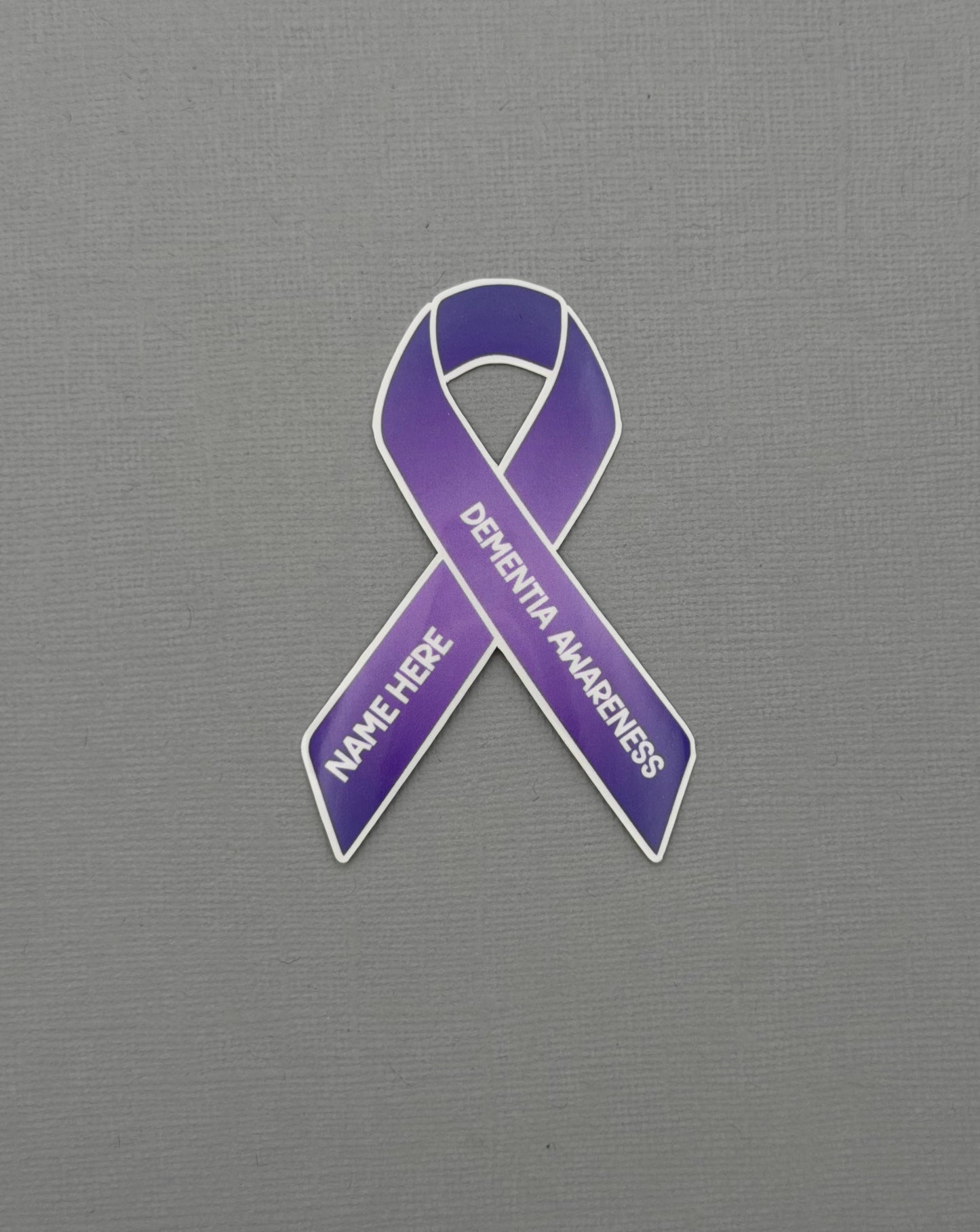 Dementia Awareness Custom Ribbon Sticker or Magnet