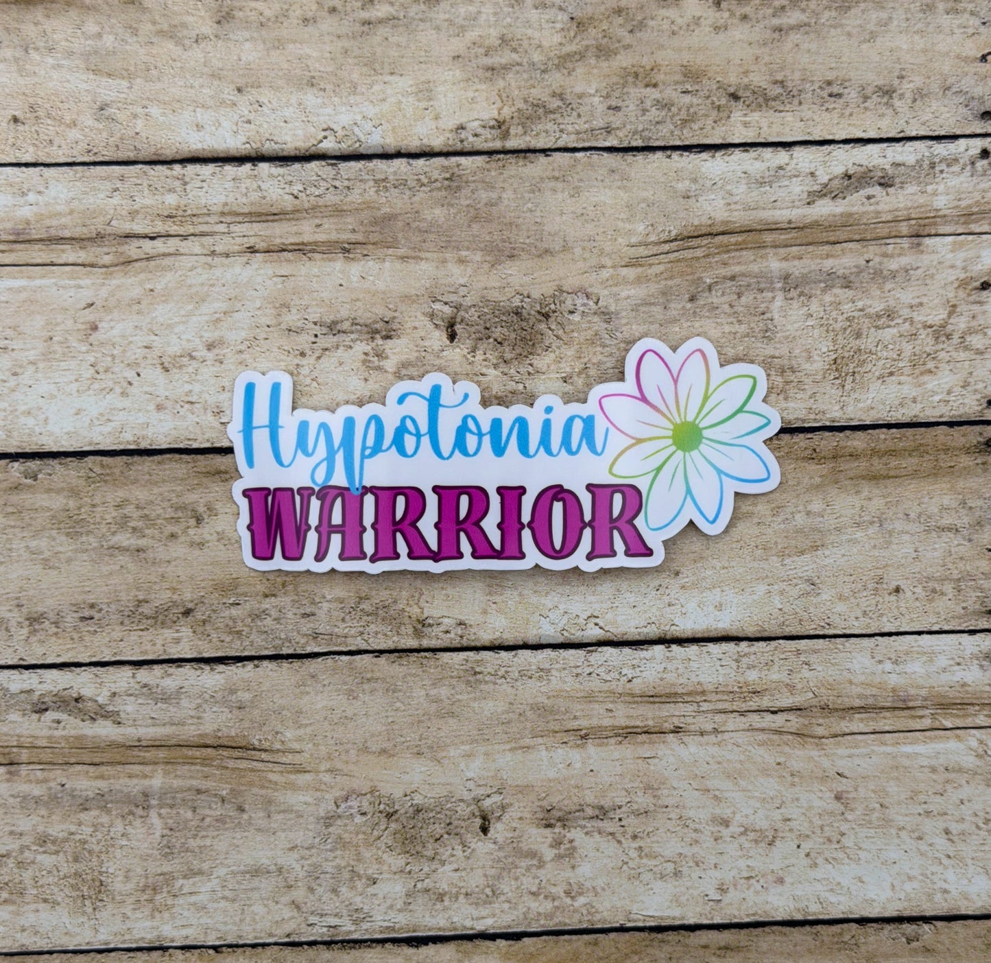 Hypotonia Warrior Flower Sticker