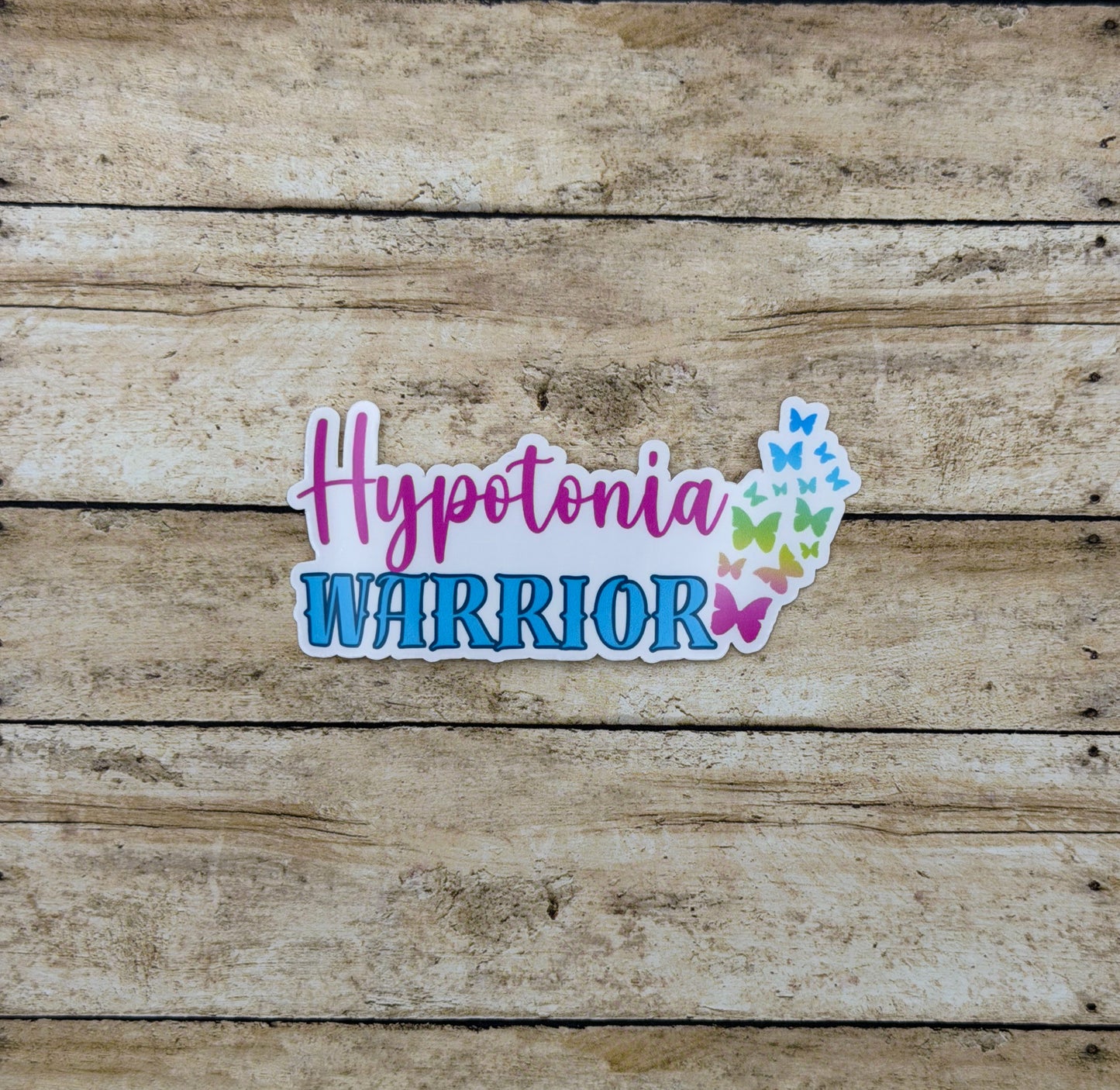 Hypotonia Warrior Butterflies Sticker