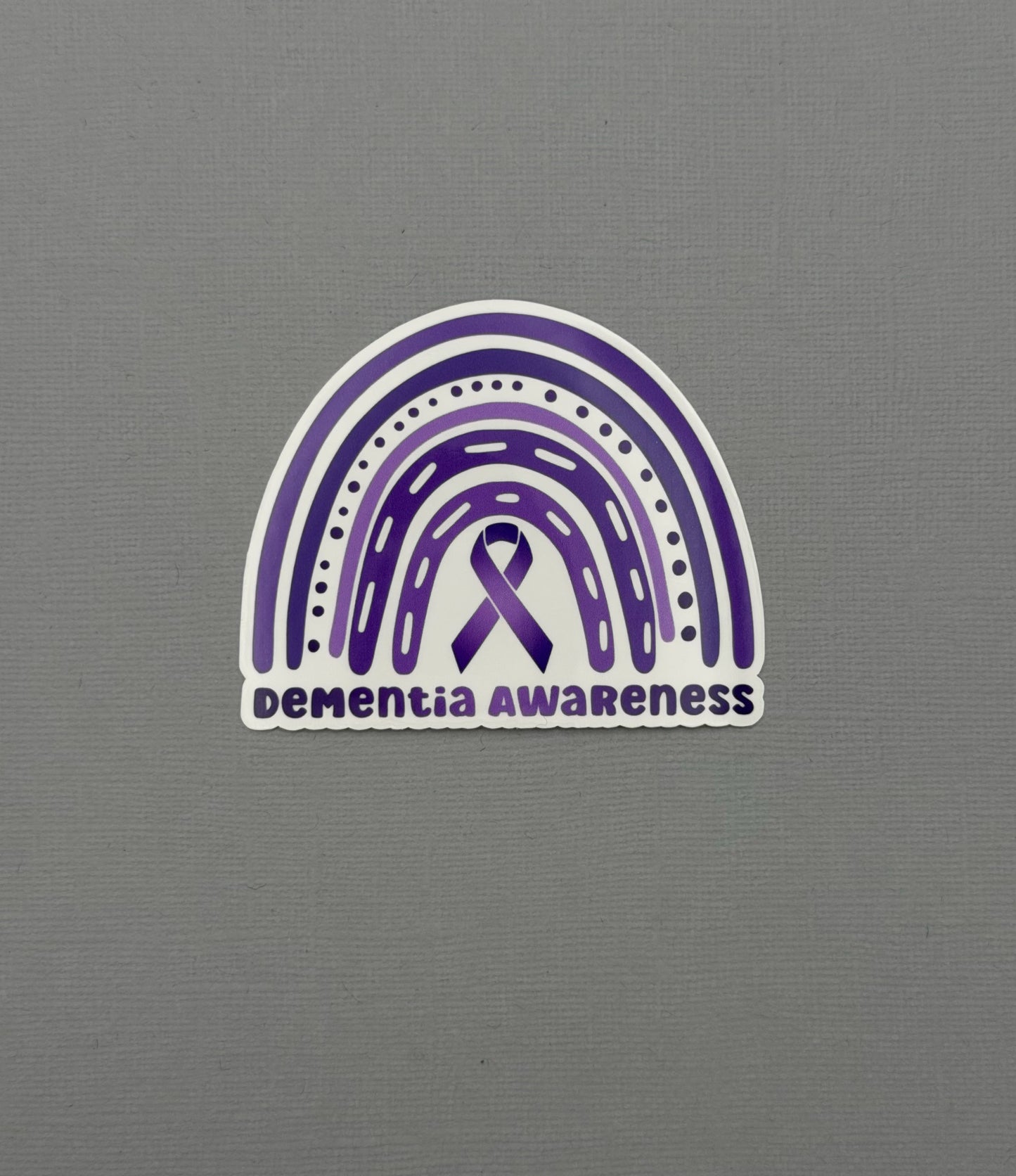 Dementia Awareness Rainbow Sticker or Magnet